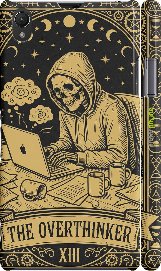 3D пластиковый матовый чехол The Overthinker для Sony Xperia Z1 C6902 - 6774m-38 изображение 