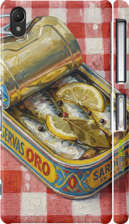 3D пластиковый матовый чехол Vintage Sardine Tin Phone для Sony Xperia Z2 D6502/D6503 - 6772m-43 изображение 