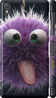 3D пластиковий глянцевий чехол Пухнастик для Sony Xperia Z3 D6603 - 6017c-58 изображение 