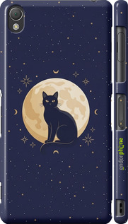 3D пластиковый глянцевый чехол 'Cute Cat Celestial/Witchy' для Sony Xperia Z3 dual D6633 изображение 5