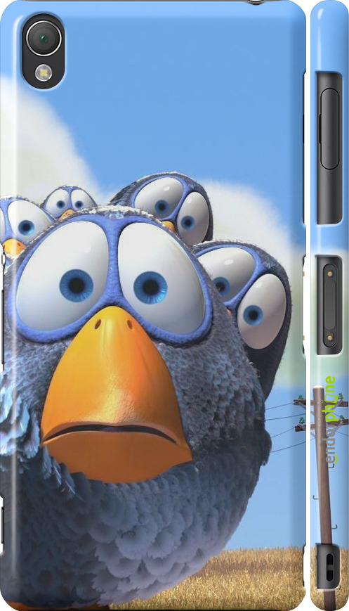 3D пластиковий глянцевий чехол Angry Birds для Sony Xperia Z3 dual D6633 - 6008c-59 изображение 