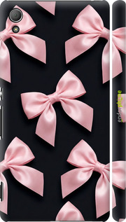 3D пластиковый глянцевый чехол 'Coquette Ribbons Dark Coquette' для Sony Xperia Z3+ Dual E6533 изображение 1