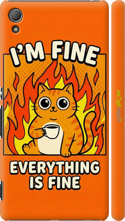 3D пластиковый глянцевый чехол 'Funny Cat' для Sony Xperia Z3+ Dual E6533 изображение 9