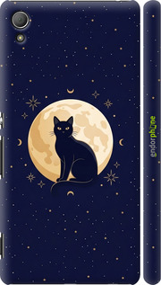 3D пластиковый глянцевый чехол 'Cute Cat Celestial/Witchy' для Sony Xperia Z3+ Dual E6533 изображение 5