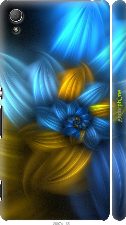 

3D пластиковий матовий чохол "Візерунок 46" для Sony Xperia Z3+ Dual E6533, Синій