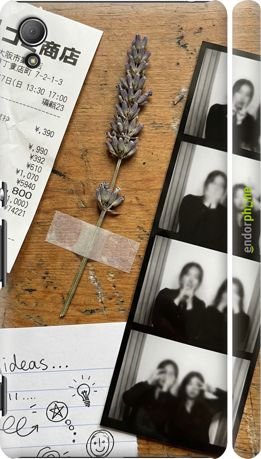 3D пластиковый глянцевый чехол Aesthetic Scrapbook Collage для Sony Xperia Z3+ Dual E6533 - 6773c-165 изображение 