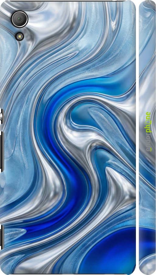 3D пластиковый глянцевый чехол Liquid Chrome для Sony Xperia Z3+ Dual E6533 - 6781c-165 изображение 