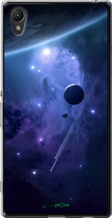 Силіконовий чехол Планети в синьому космосі для Sony Xperia Z3+ Dual E6533 - 171u-165 изображение 