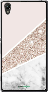 Силиконовый чехол Пастельный мрамор для Sony Xperia Z3+ Dual E6533 - 4342u-165 изображение 