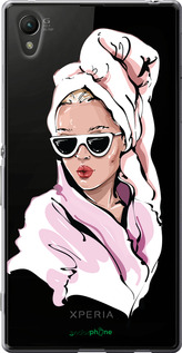 Силіконовий чехол Дівчина в окулярах 2 для Sony Xperia Z3+ Dual E6533 - 4714u-165 изображение 