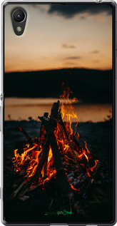 Силиконовый чехол Огонь для Sony Xperia Z3+ Dual E6533 - 6021u-165 изображение 
