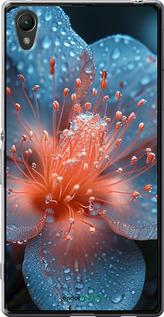 Силиконовый чехол Роса на цветке для Sony Xperia Z3+ Dual E6533 - 6039u-165 изображение 