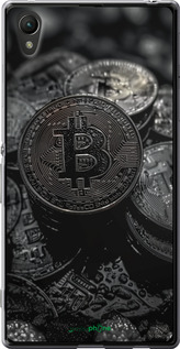 Силиконовый чехол Black Bitcoin для Sony Xperia Z3+ Dual E6533 - 6090u-165 изображение 