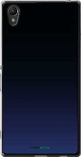 Силиконовый чехол Градиент в тёмно - синем стиле для Sony Xperia Z3+ Dual E6533 - 6542u-165 изображение 