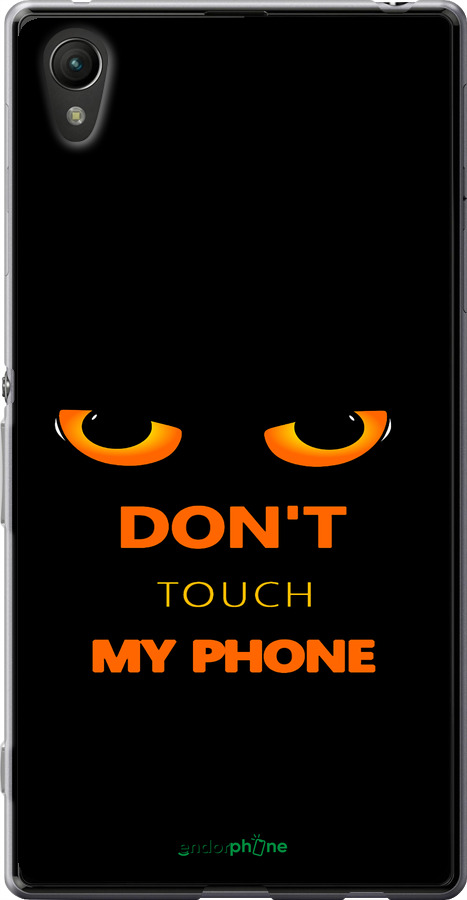 Силиконовый чехол Don't touch the phone для Sony Xperia Z3+ Dual E6533 - 4261u-165 изображение 