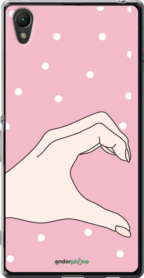 Силиконовый чехол Половинка сердца для Sony Xperia Z3+ Dual E6533 - 4340u-165 изображение 