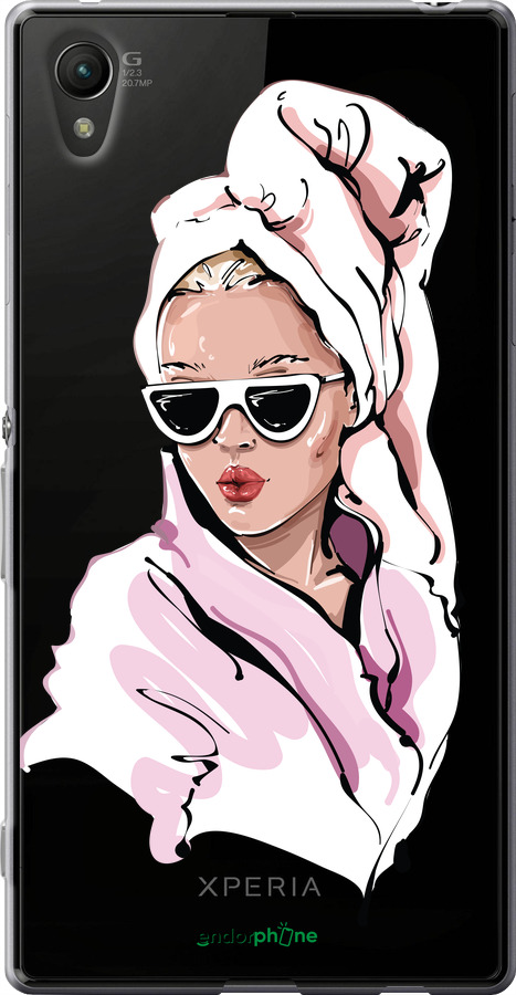 Силіконовий чехол Дівчина в окулярах 2 для Sony Xperia Z3+ Dual E6533 - 4714u-165 изображение 