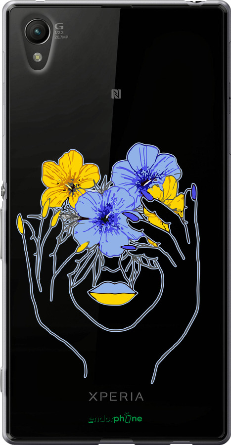 Силиконовый чехол Девушка v4 для Sony Xperia Z3+ Dual E6533 - 5276u-165 изображение 