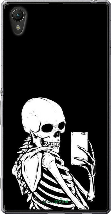 Силіконовий чехол Скелет робить Selfie для Sony Xperia Z3+ Dual E6533 - 6535u-165 изображение 