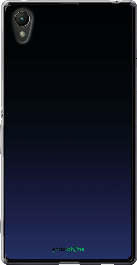 Силиконовый чехол Градиент в тёмно - синем стиле для Sony Xperia Z3+ Dual E6533 - 6542u-165 изображение 