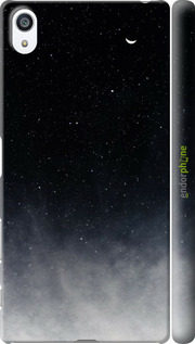 3D пластиковий глянцевий чехол Голубые облака, Голубая луна для Sony Xperia Z5 Premium E6883 - 6396c-345 изображение 