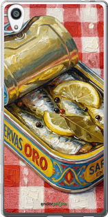 2D пластиковий чехол Vintage Sardine Tin Phone для Sony Xperia Z5 Premium E6883 - 6772t-345 изображение 