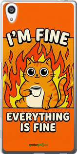 2D пластиковый чехол 'Funny Cat' для Sony Xperia Z5 Premium E6883 изображение 10