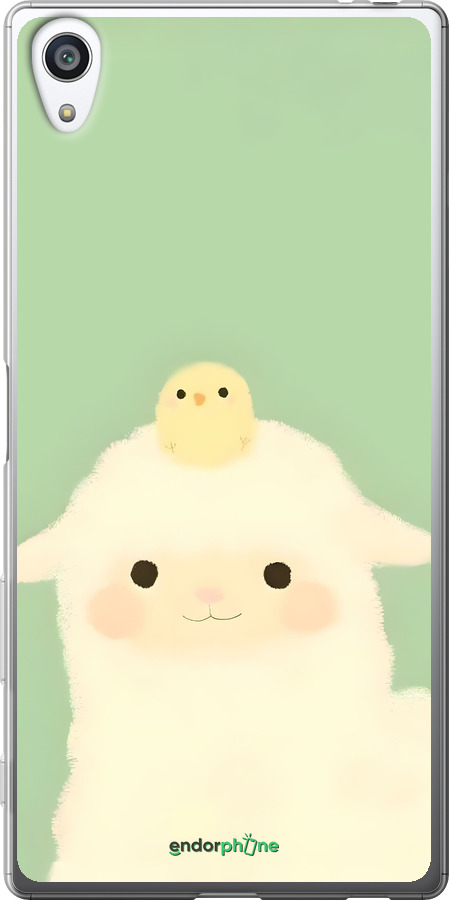 2D пластиковий чехол Барашек и ципленок для Sony Xperia Z5 Premium E6883 - 6369t-345 изображение 