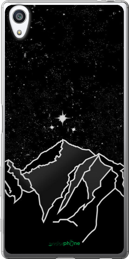 2D пластиковый чехол Минималистический горный пейзаж для Sony Xperia Z5 Premium E6883 - 6438t-345 изображение 