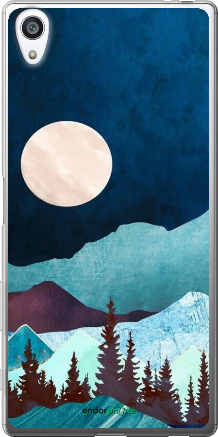 2D пластиковий чехол Гірська ідилія нічний краєвид для Sony Xperia Z5 Premium E6883 - 6488t-345 изображение 