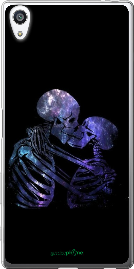 2D пластиковый чехол С изображением скелета для Sony Xperia Z5 Premium E6883 - 6537t-345 изображение 