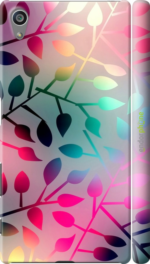

3D пластиковий матовий чохол "Листя" для Sony Xperia Z5 E6633