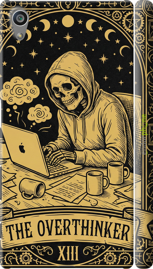 3D пластиковий матовий чехол The Overthinker для Sony Xperia Z5 E6633 - 6774m-274 изображение 