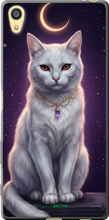 Силіконовий чехол Mystic White Cat Gothic Dark Purple Gold для Sony Xperia Z5 E6633 - 6805u-274 изображение 