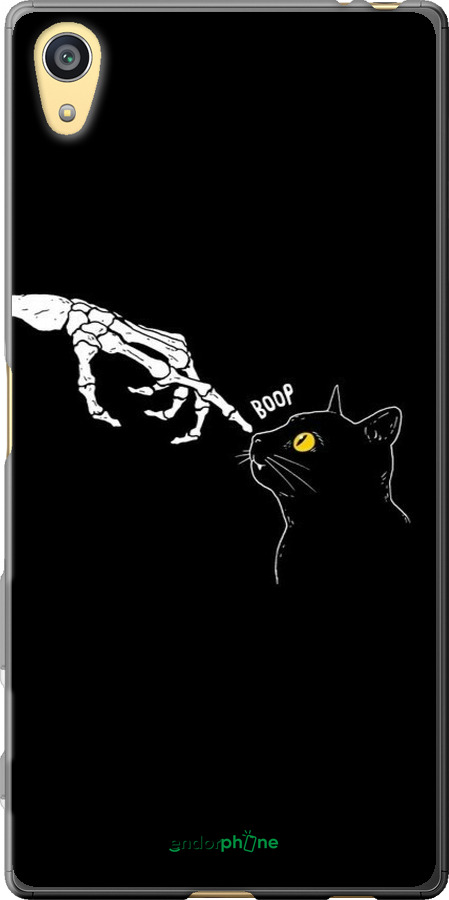 Силиконовый чехол Кошка для Sony Xperia Z5 E6633 - 6505u-274 изображение 
