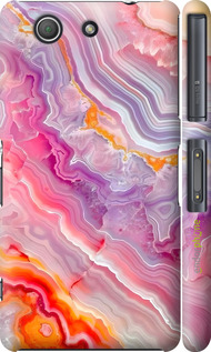 3D пластиковий глянцевий чехол Мрамор 2 для Sony Xperia Z3 Compact D5803 - 6307c-277 изображение 
