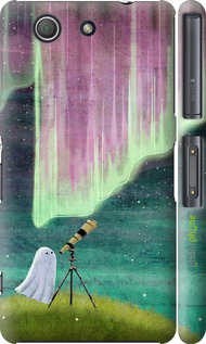 3D пластиковий матовий чехол Привид та зірки для Sony Xperia Z3 Compact D5803 - 6443m-277 изображение 