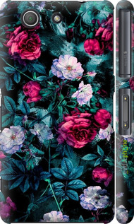 3D пластиковий матовий чехол Сад та троянди для Sony Xperia Z3 Compact D5803 - 6483m-277 изображение 