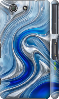 3D пластиковий глянцевий чехол Liquid Chrome для Sony Xperia Z3 Compact D5803 - 6781c-277 изображение 