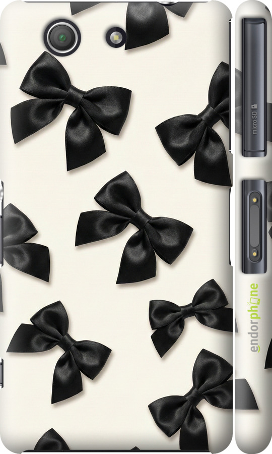 3D пластиковый глянцевый чехол Dark Coquette для Sony Xperia Z3 Compact D5803 - 6765c-277 изображение 