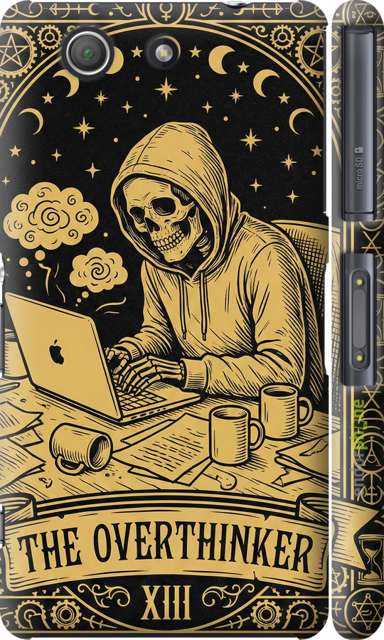 3D пластиковий глянцевий чехол The Overthinker для Sony Xperia Z3 Compact D5803 - 6774c-277 изображение 