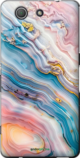 Силиконовый чехол Мрамор красивый для Sony Xperia Z3 Compact D5803 - 6376u-277 изображение 