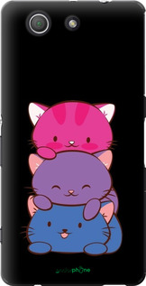 Силиконовый чехол Милые кошки для Sony Xperia Z3 Compact D5803 - 6518u-277 изображение 