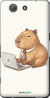 Силиконовый чехол Funny Capybara CEO Working для Sony Xperia Z3 Compact D5803 - 6777u-277 изображение 