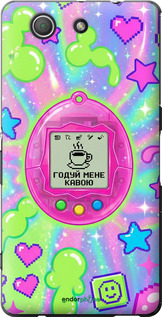 Силиконовый чехол 'Y2K Aesthetic Retro Pet: Годуй мене кавою' для Sony Xperia Z3 Compact D5803 изображение 3