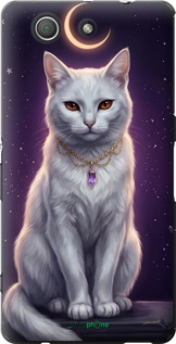 Силіконовий чехол Mystic White Cat Gothic Dark Purple Gold для Sony Xperia Z3 Compact D5803 - 6805u-277 изображение 
