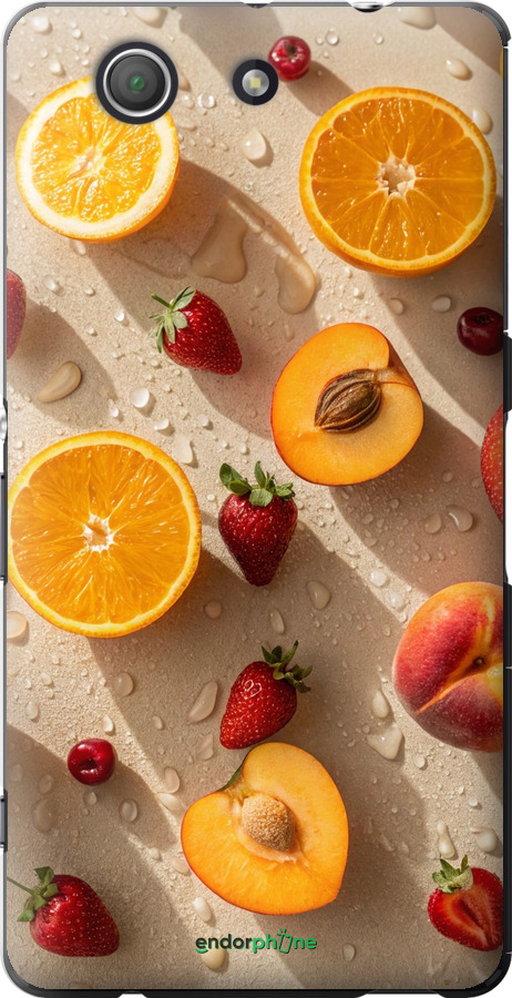 Силіконовий чехол Фрукти 3 для Sony Xperia Z3 Compact D5803 - 6703u-277 изображение 