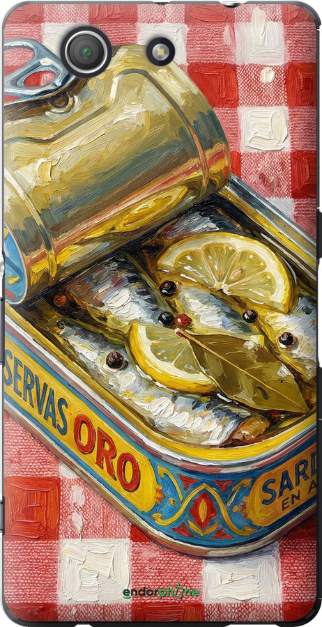Силиконовый чехол Vintage Sardine Tin Phone для Sony Xperia Z3 Compact D5803 - 6772u-277 изображение 