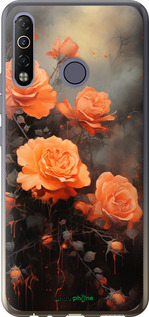 Силиконовый чехол Оранжевые розы для Tecno Camon 12 Air CC6 - 5944u-2389 изображение 