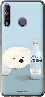Силіконовий чехол Пес водка для Tecno Camon 12 Air CC6 - 6368u-2389 изображение 